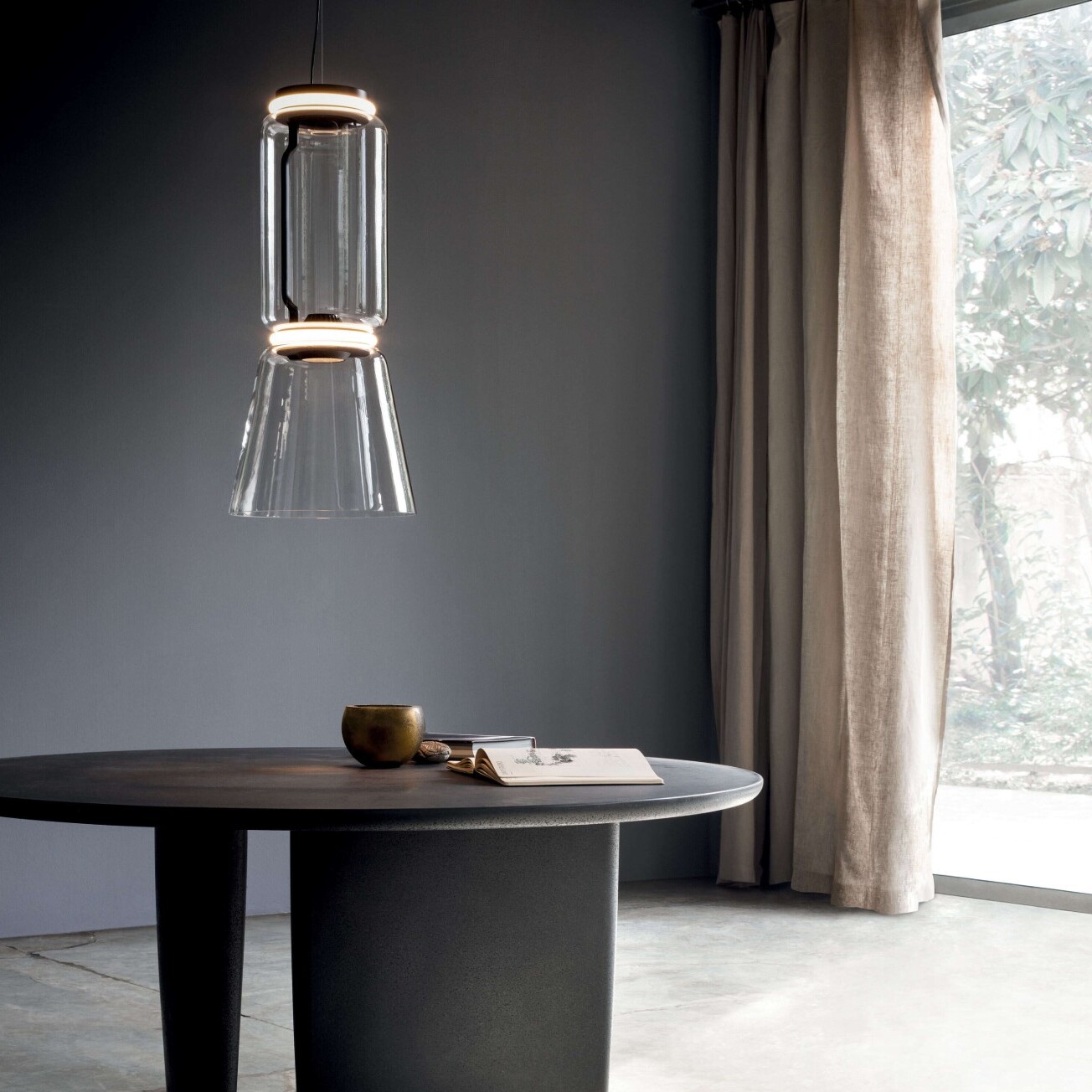 Подвесной светильник "Noctambule Suspension Low Cylinder Bowl"_4
